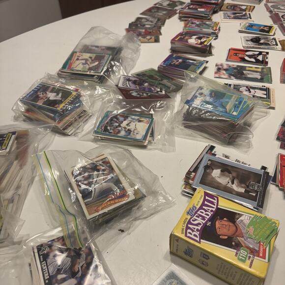 Lot Of Baseball Cards Vintage 80’s 90’s 00’s Topps Upper Deck Estate 10 Lbs - Picture 1 of 8